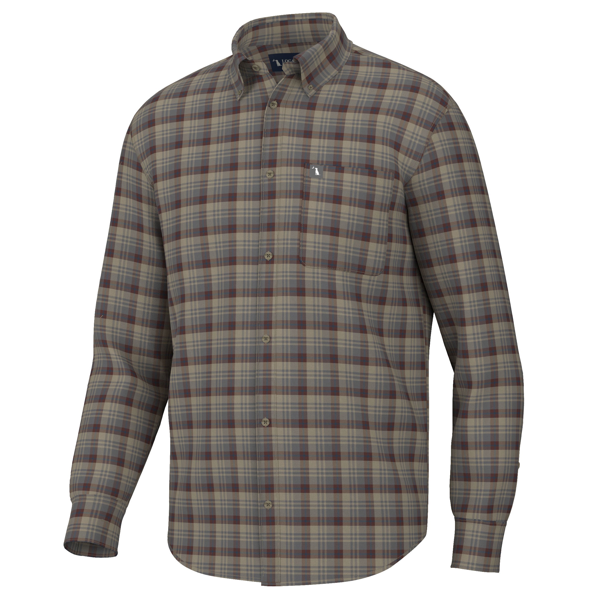 Local Boy Youth Gardner Stretch Flannel- TGN