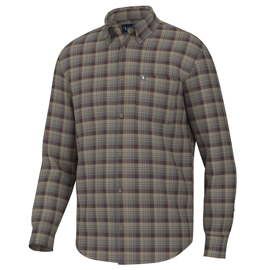 Local Boy Youth Gardner Stretch Flannel- TGN