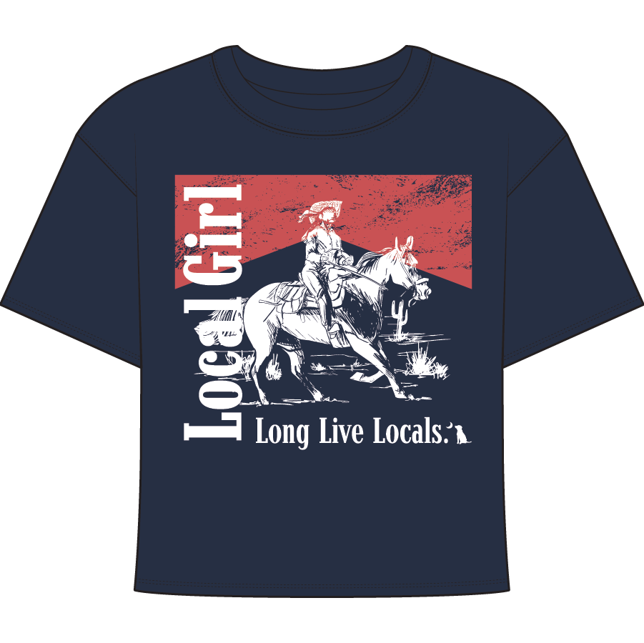 Local Girl Cropped Tee- Fast Car