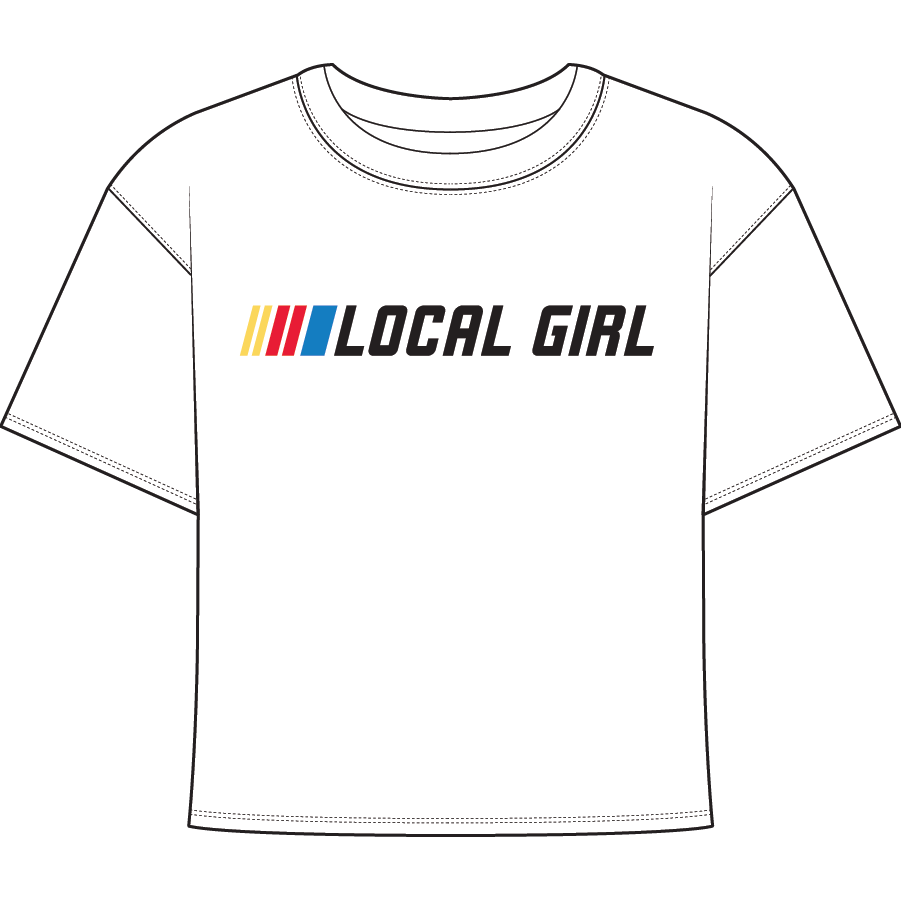 Local Girl Cropped Tee- Fast Car