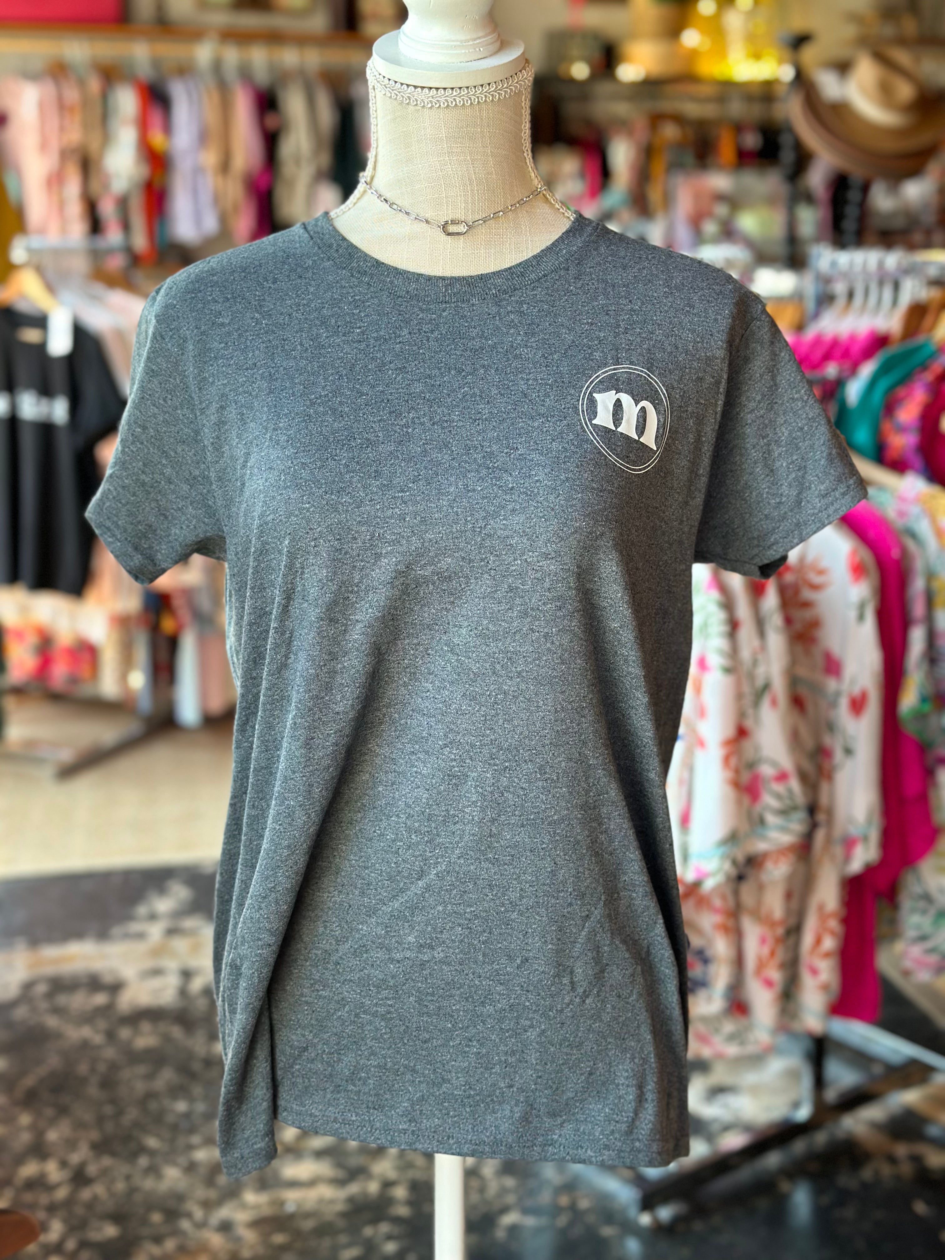 Plain Gray M213 Tee