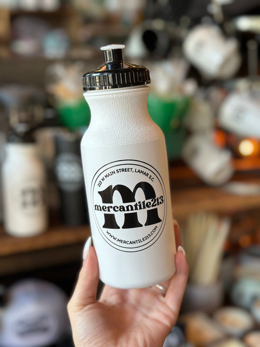 White Mercantile Water Bottle