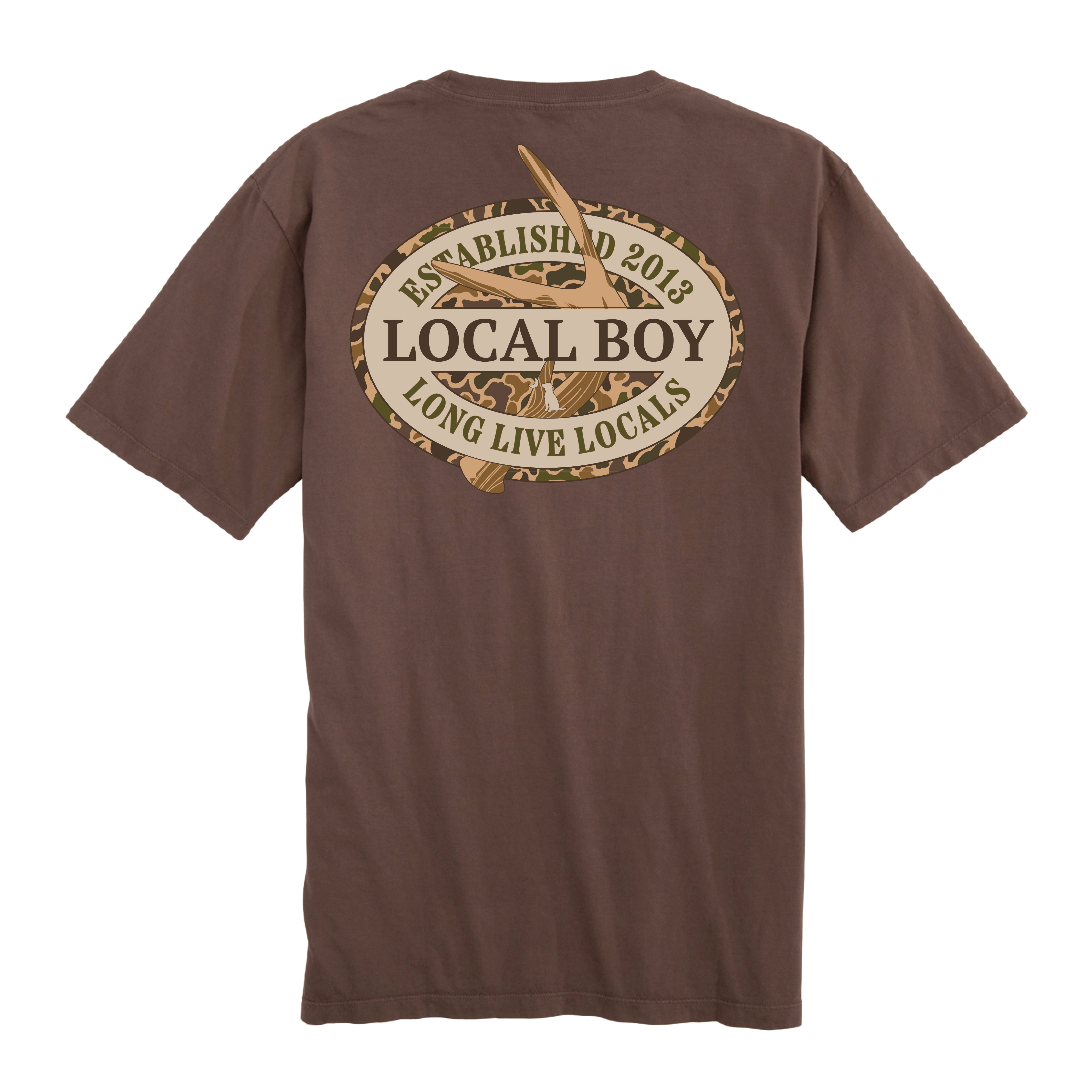 Local Boy Tee- Old School Antler- ESO