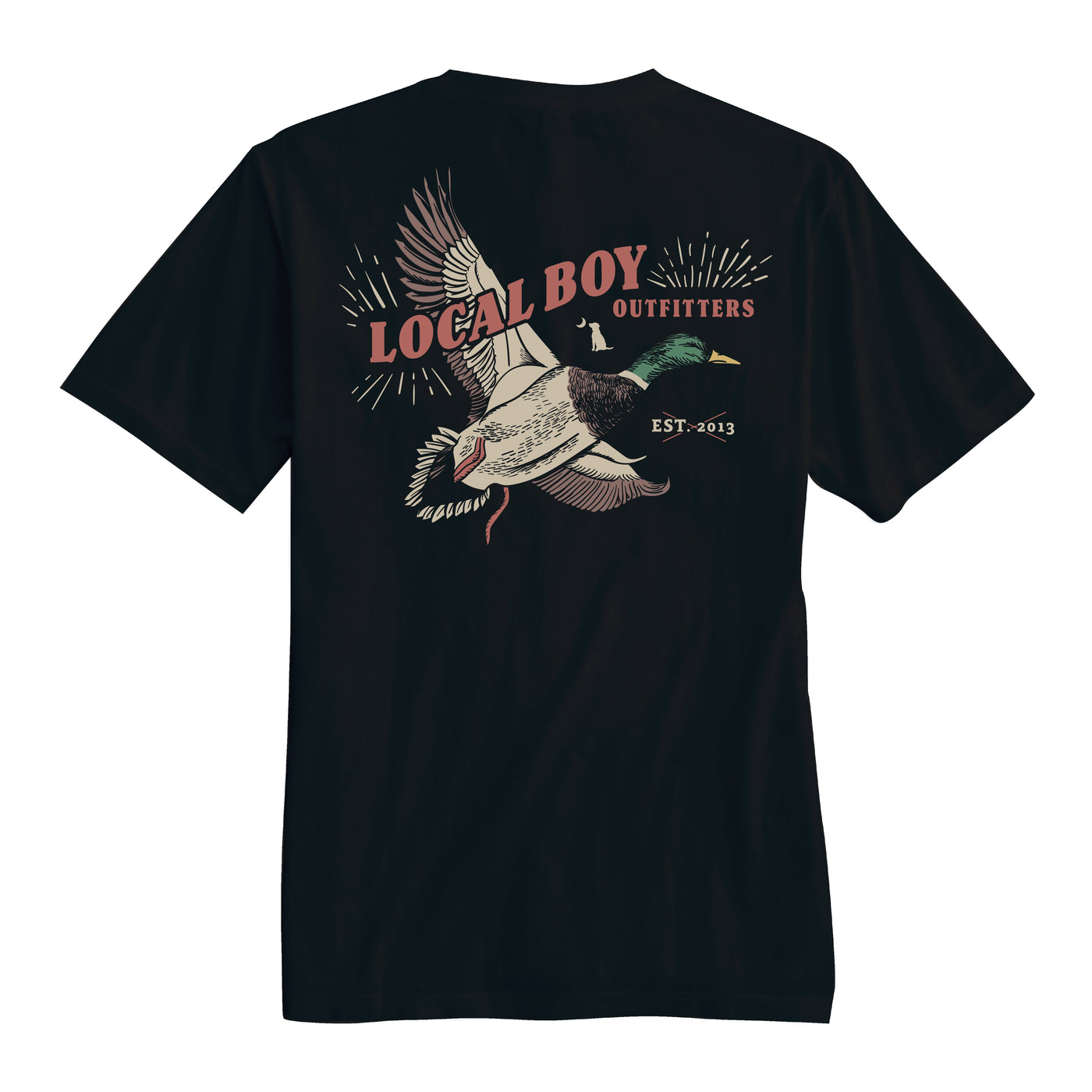 Local Boy Tee- Mallard Blast- BLK