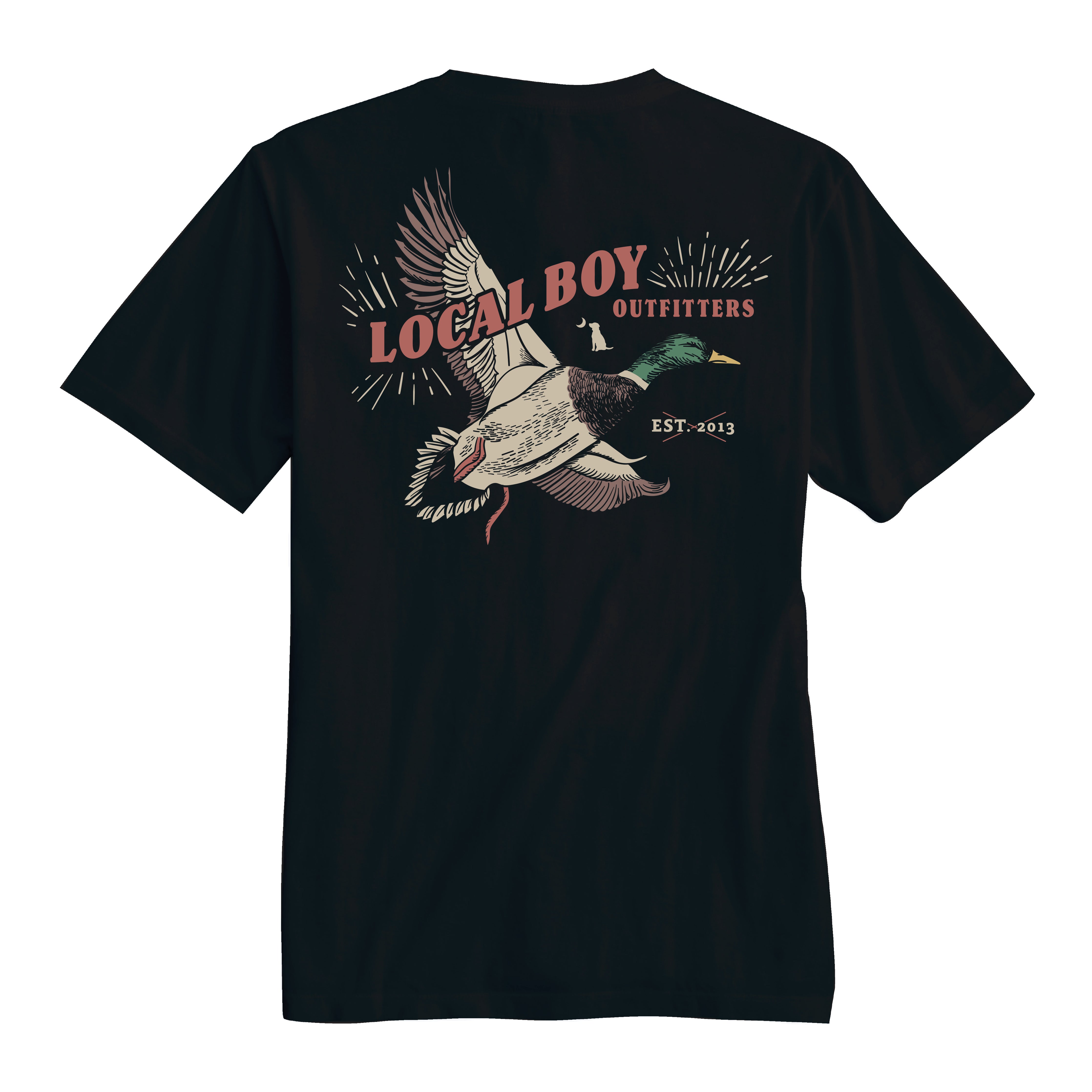 Local Boy Tee- Mallard Blast- BLK