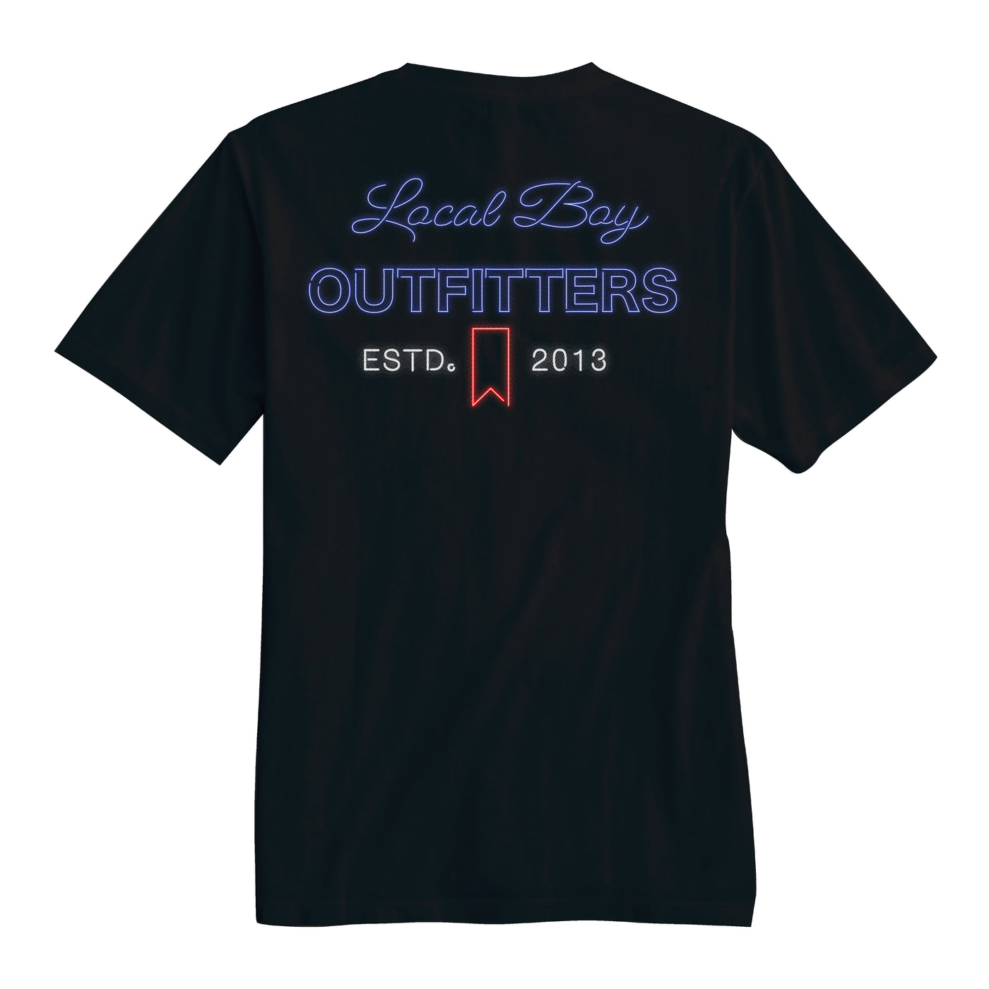 Local Boy Tee- Neon Mich- BLK