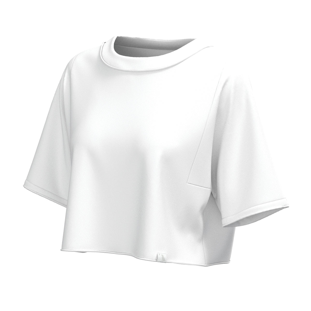Local Girl Boxy Crop Tee- White