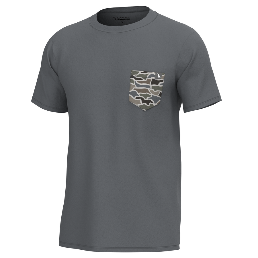 Local Boy Heather Blend SS Crew- GCO