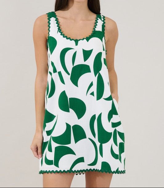 Auriel Abstract Mini Dress - Mercantile213