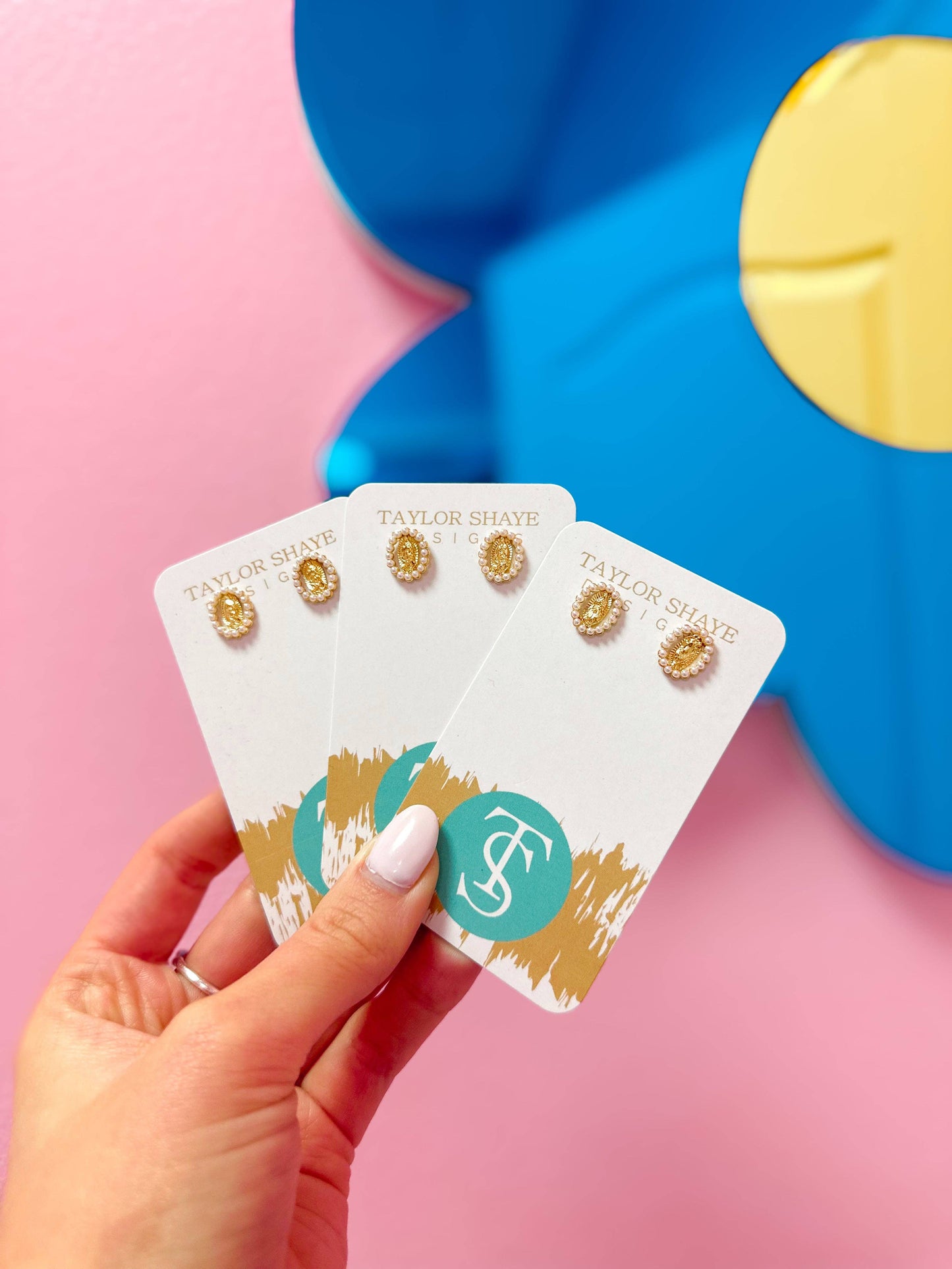 Noelle Mother Mary Studs