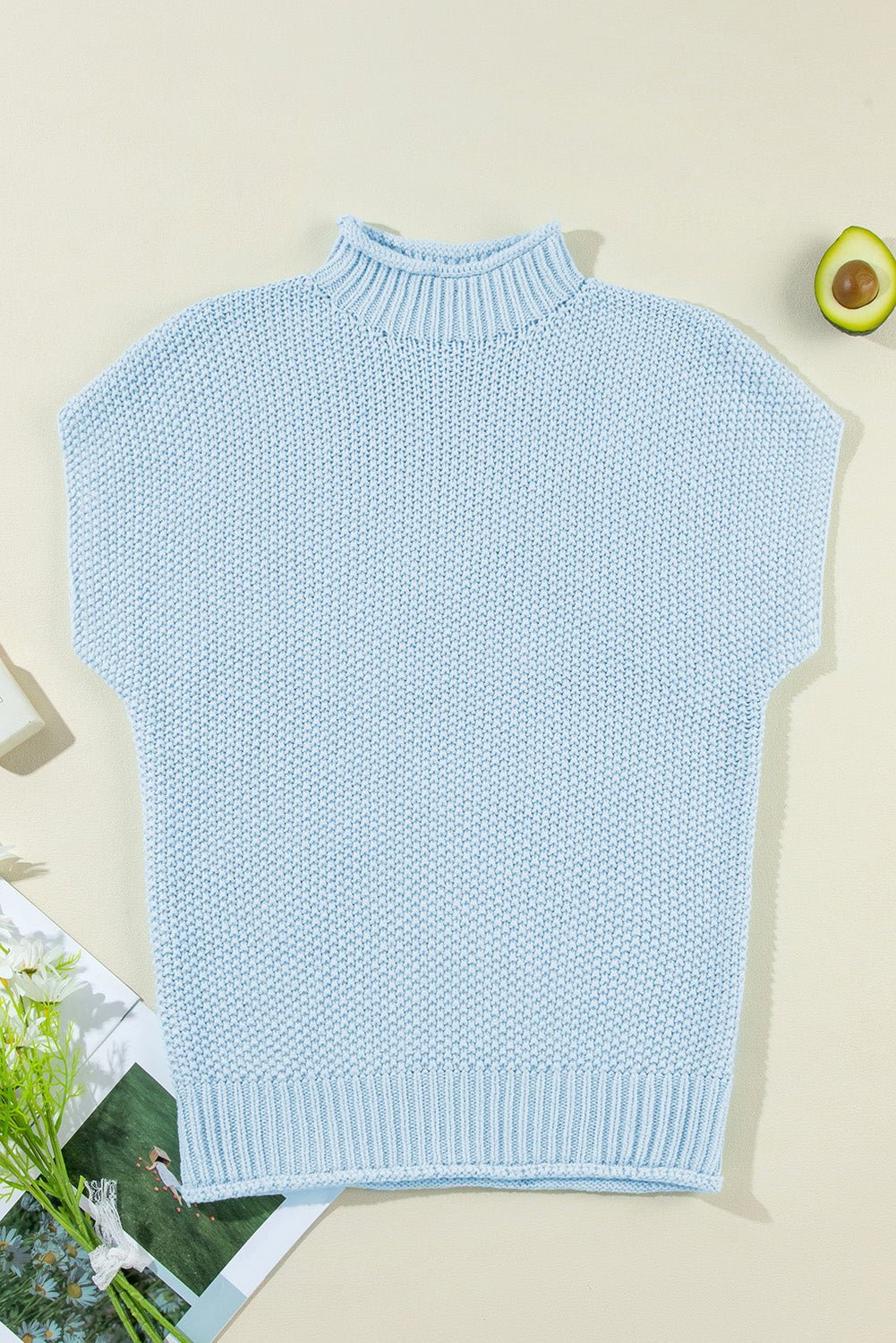 Baby Blue SS Sweater - Mercantile213