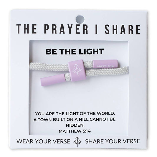 BE THE LIGHT Bracelet, Christian Cord Bracelet - Mercantile213