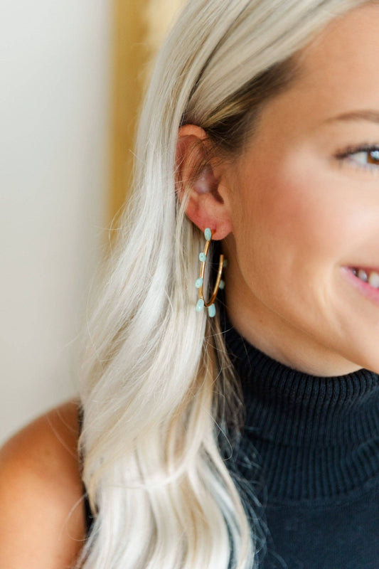 Bianca Hoops: Blue - Mercantile213