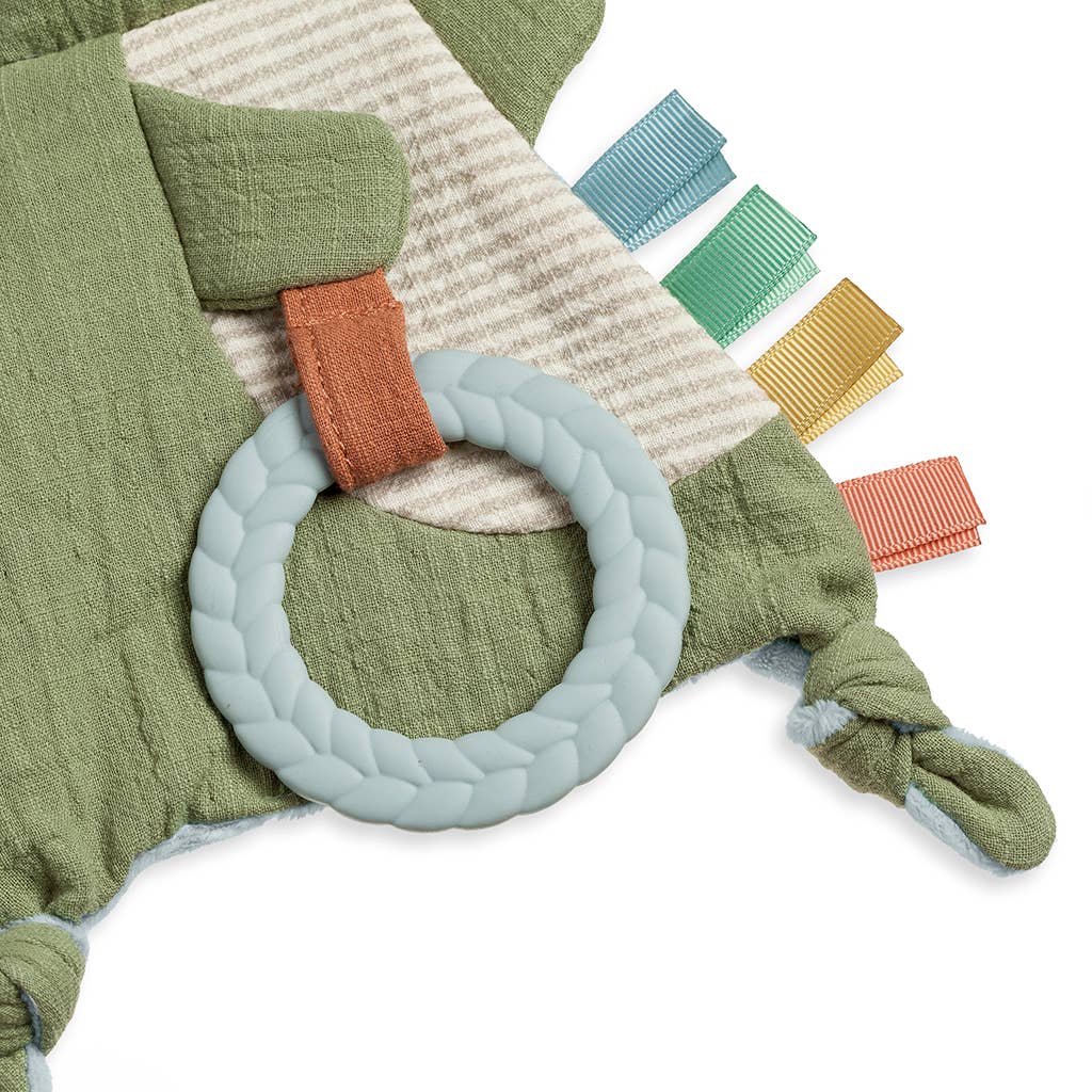 Bitzy Crinkle™ Sensory Toy with Teether: Dino - Mercantile213