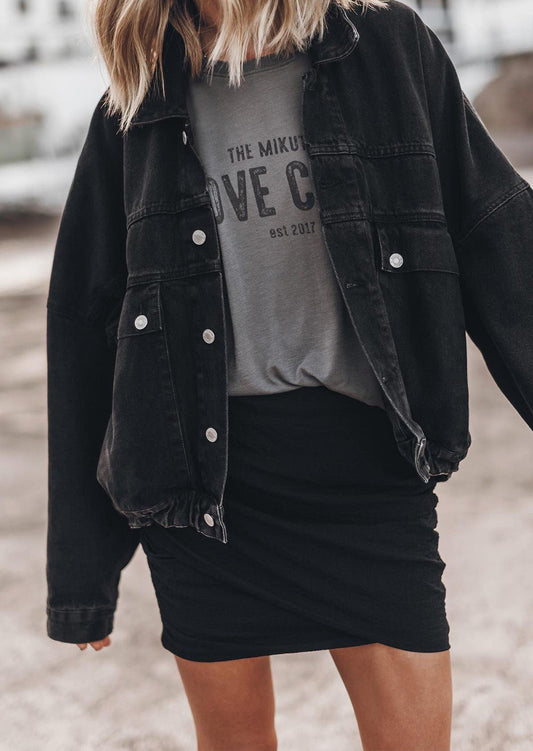 Black Denim Jacket - Mercantile213