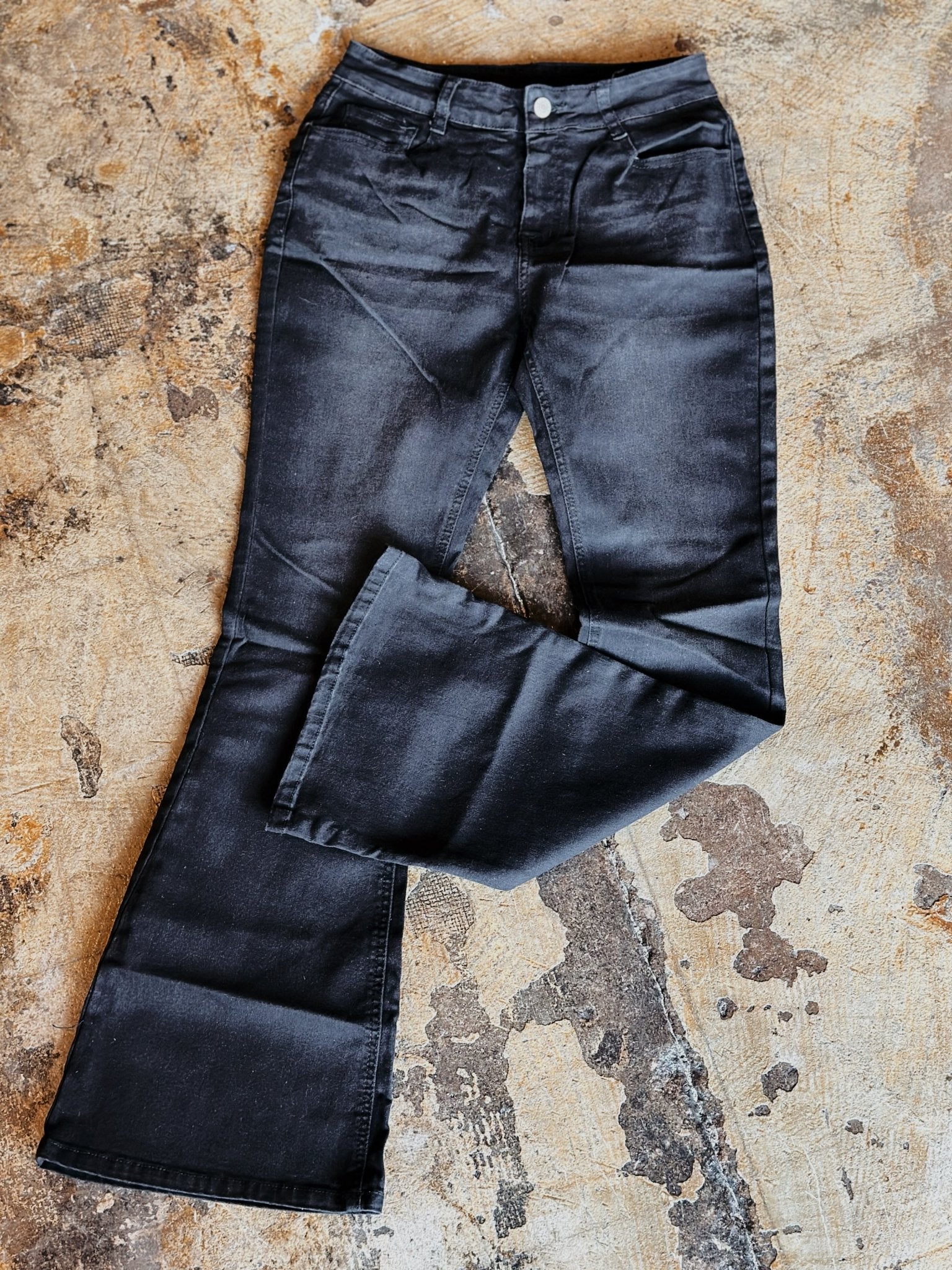 Black Vintage Wash Jeans - Mercantile213