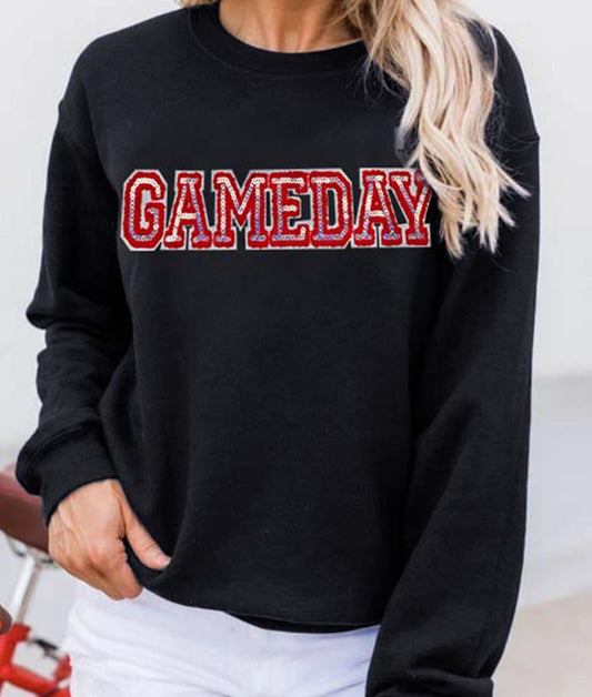 Black/Garnet GameDay Sweatshirt - Mercantile213