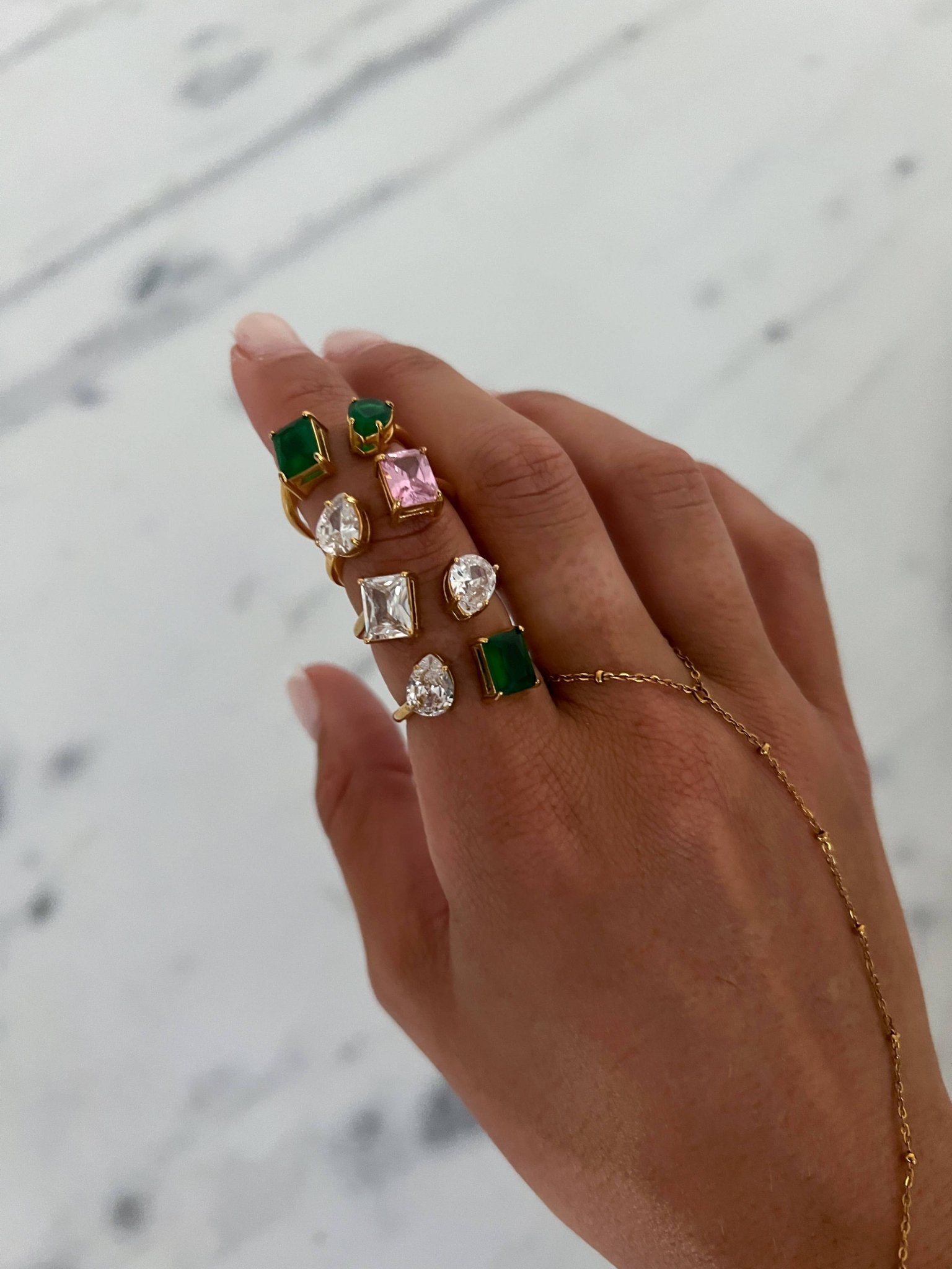 BLAKELY RING : WHITE + PINK - Mercantile213