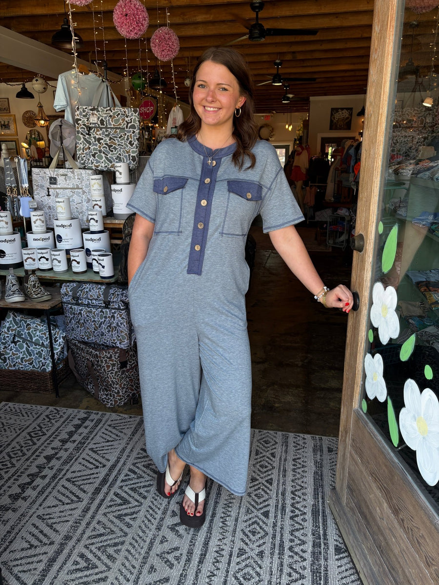 Blue 1Pc Jumpsuit - Mercantile213