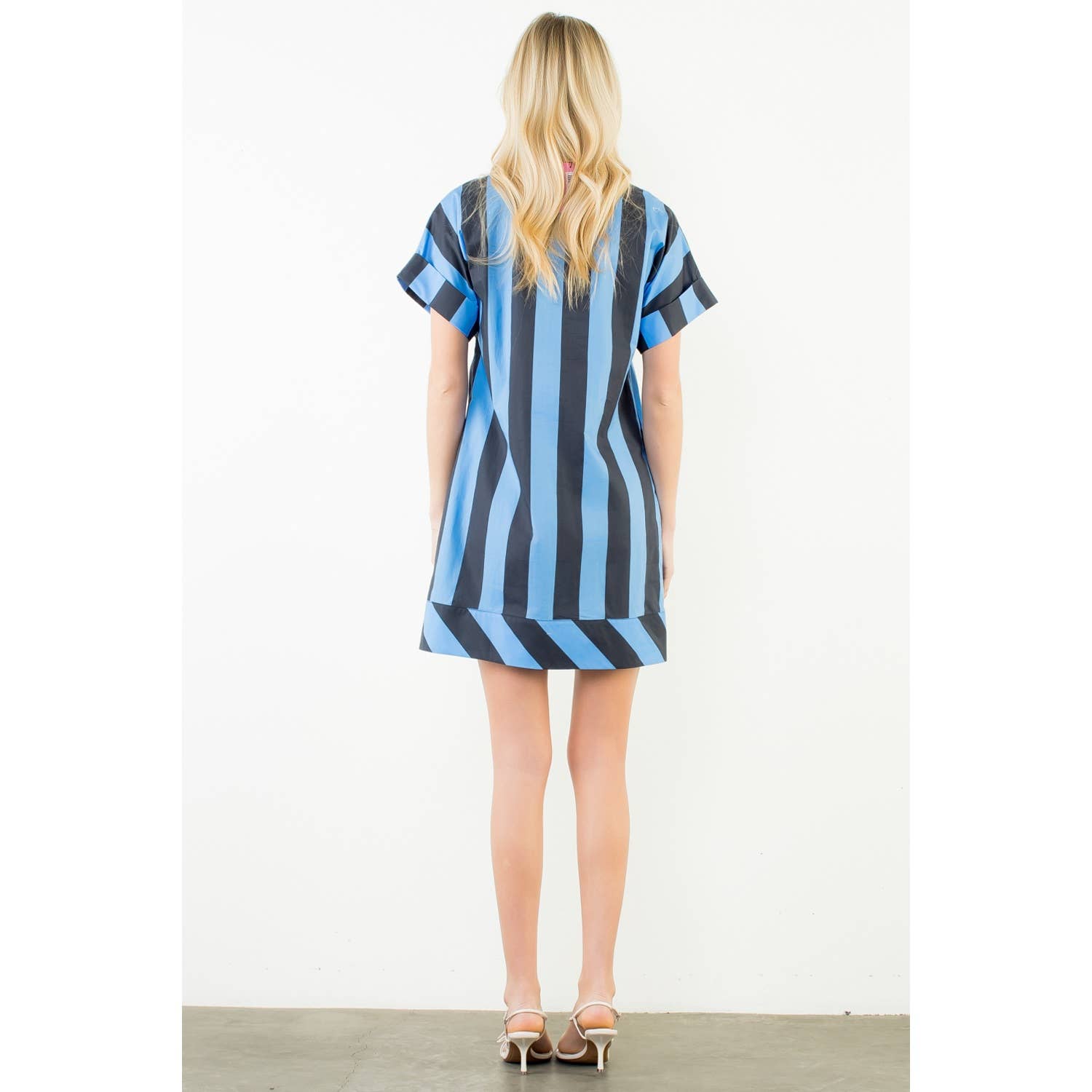 Blue Striped Dress - Mercantile213