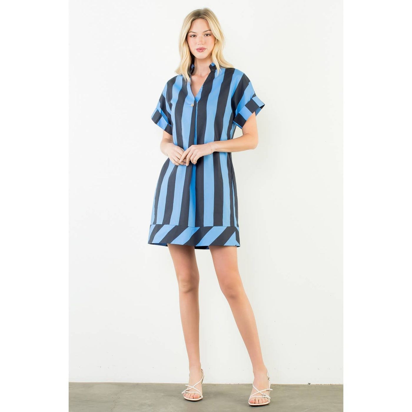 Blue Striped Dress - Mercantile213