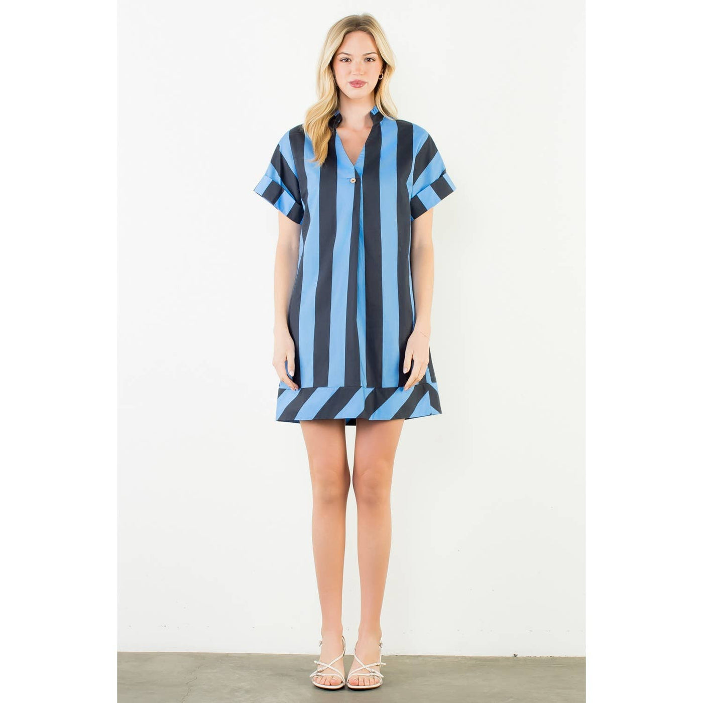 Blue Striped Dress - Mercantile213