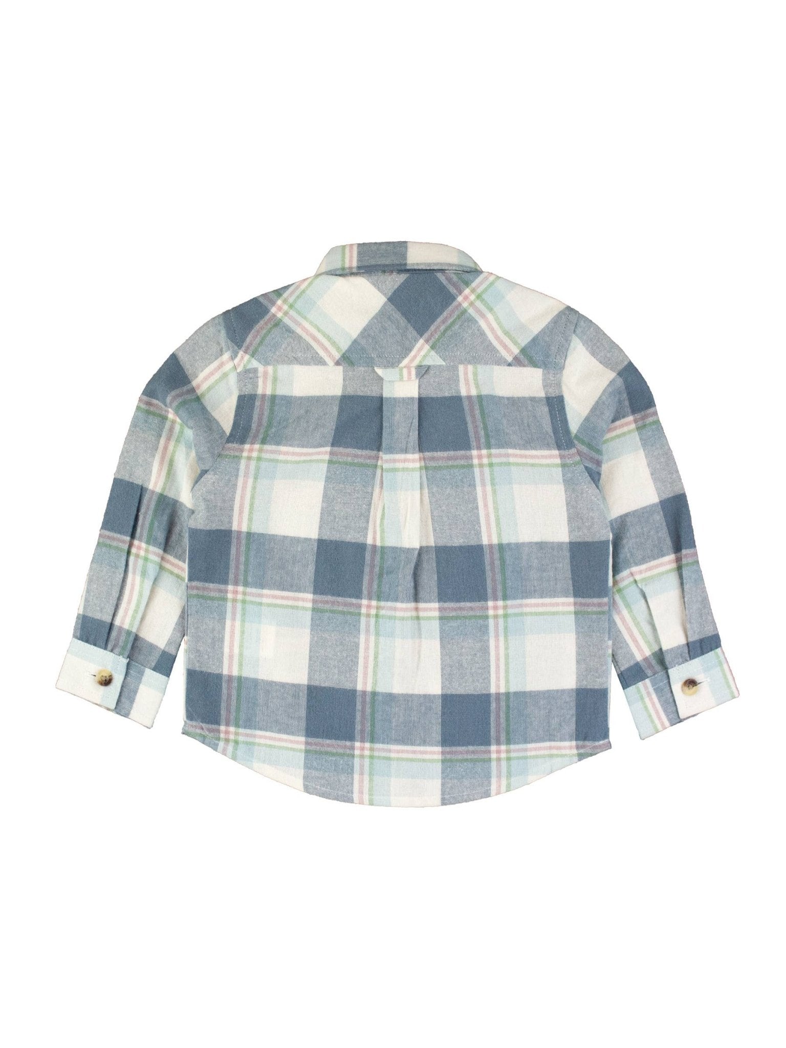 Boys Alpine Plaid Flannel Long Sleeve Button Down Shirt - Mercantile213