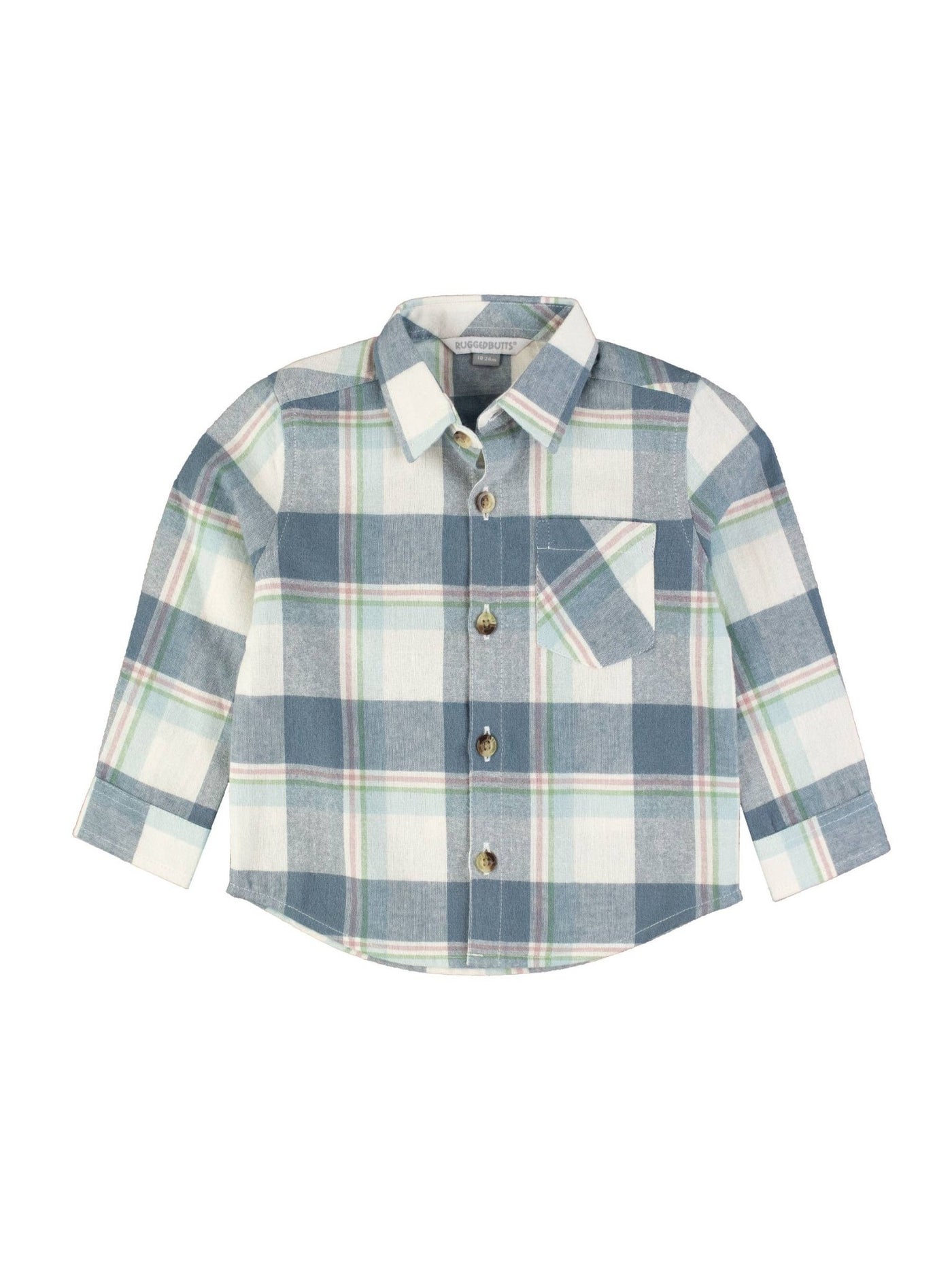 Boys Alpine Plaid Flannel Long Sleeve Button Down Shirt - Mercantile213