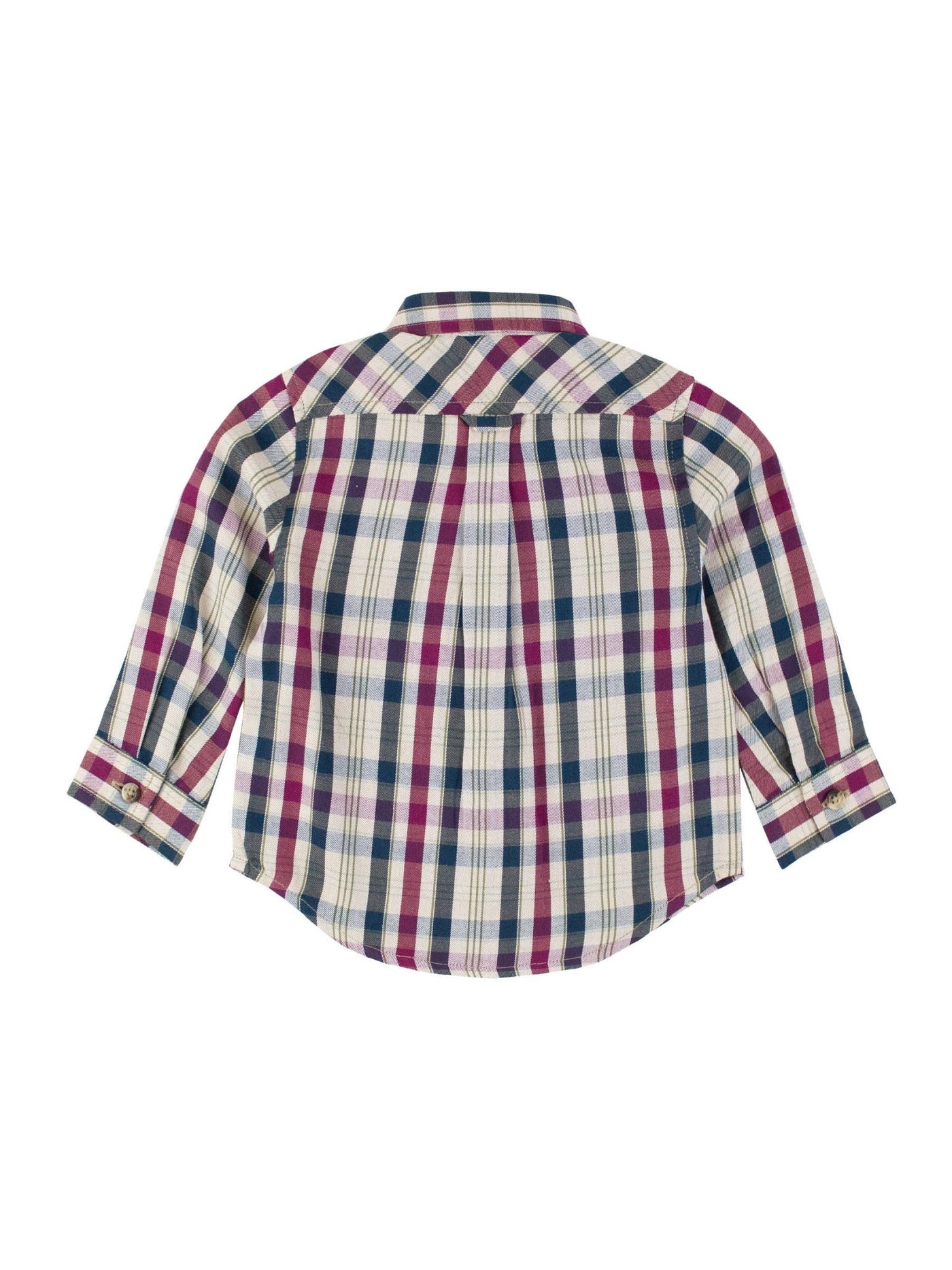 Boys Rowan Plaid Long Sleeve Button Down Shirt: - Mercantile213