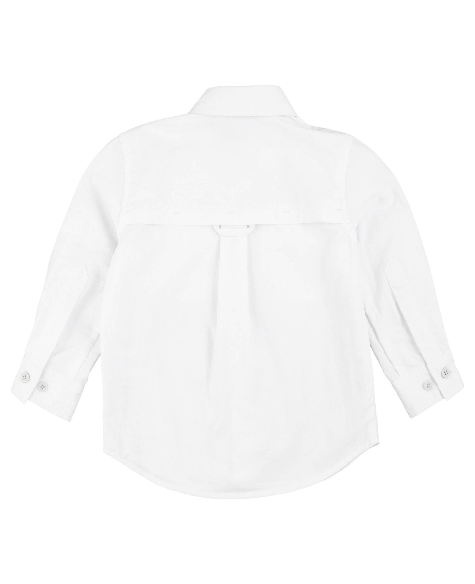 Boys White Sun Protective Button Down Shirt - Mercantile213