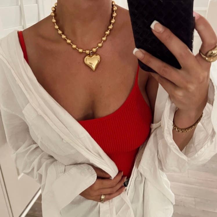 BUBBLE HEART NECKLACE - Mercantile213