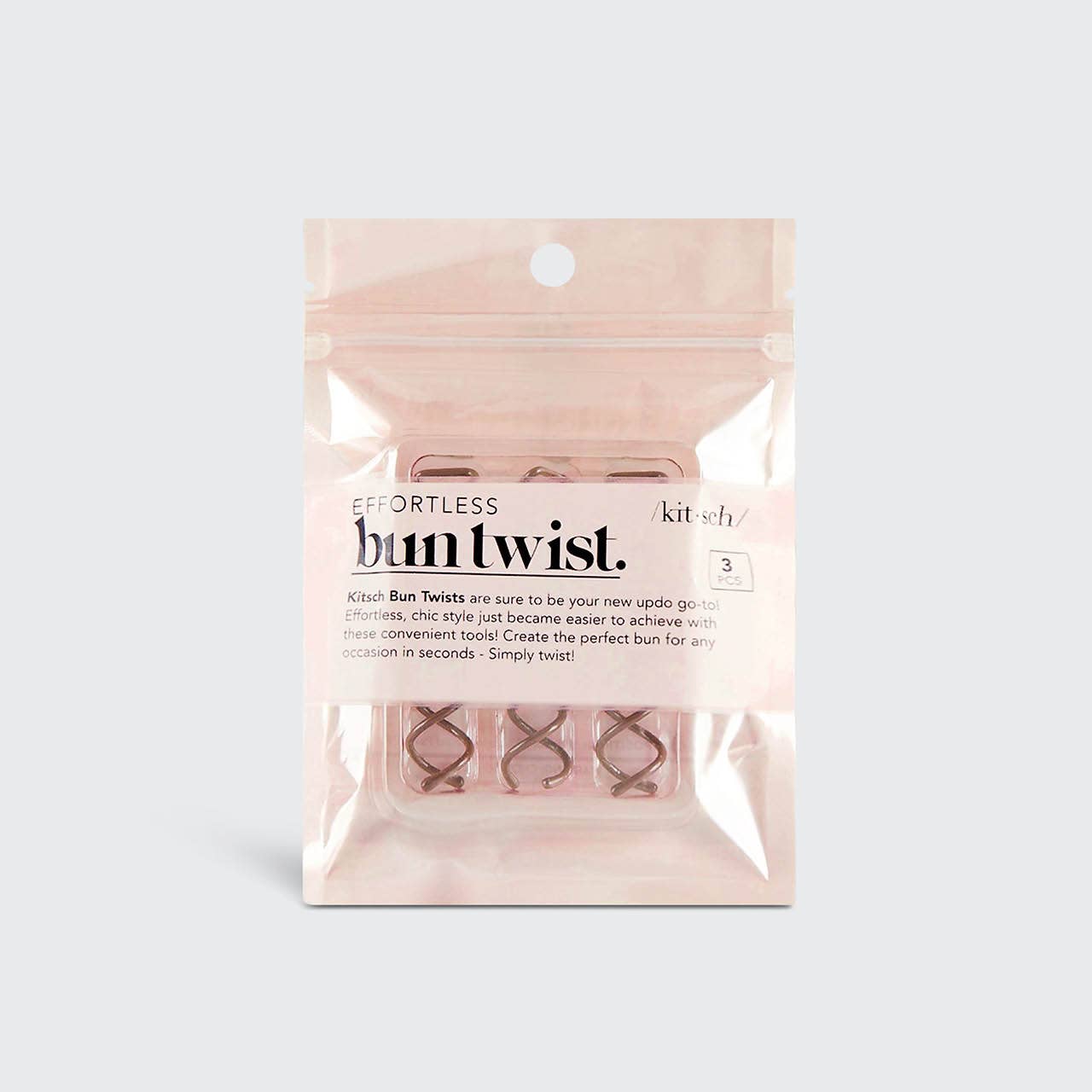 Bun Twist 3pc - Brown - Mercantile213