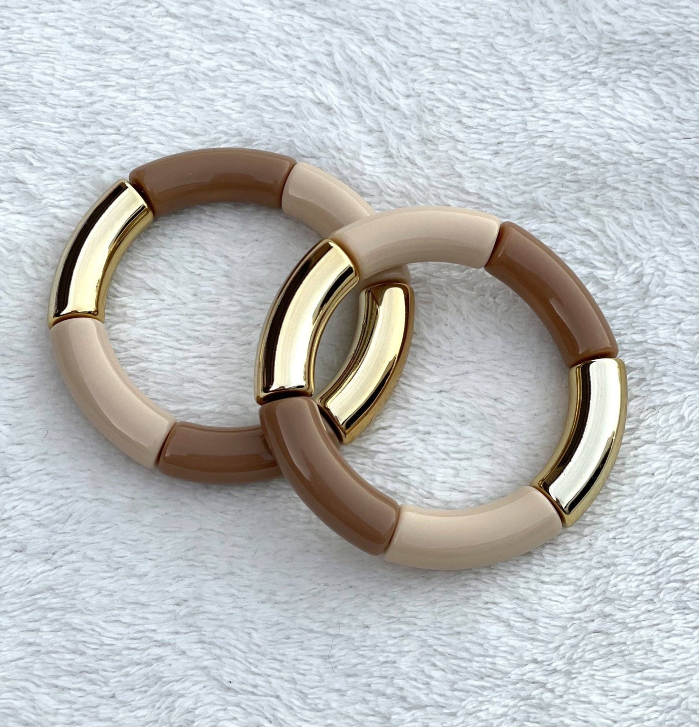 Candy Bracelets: Black with Gold Splatter - Mercantile213