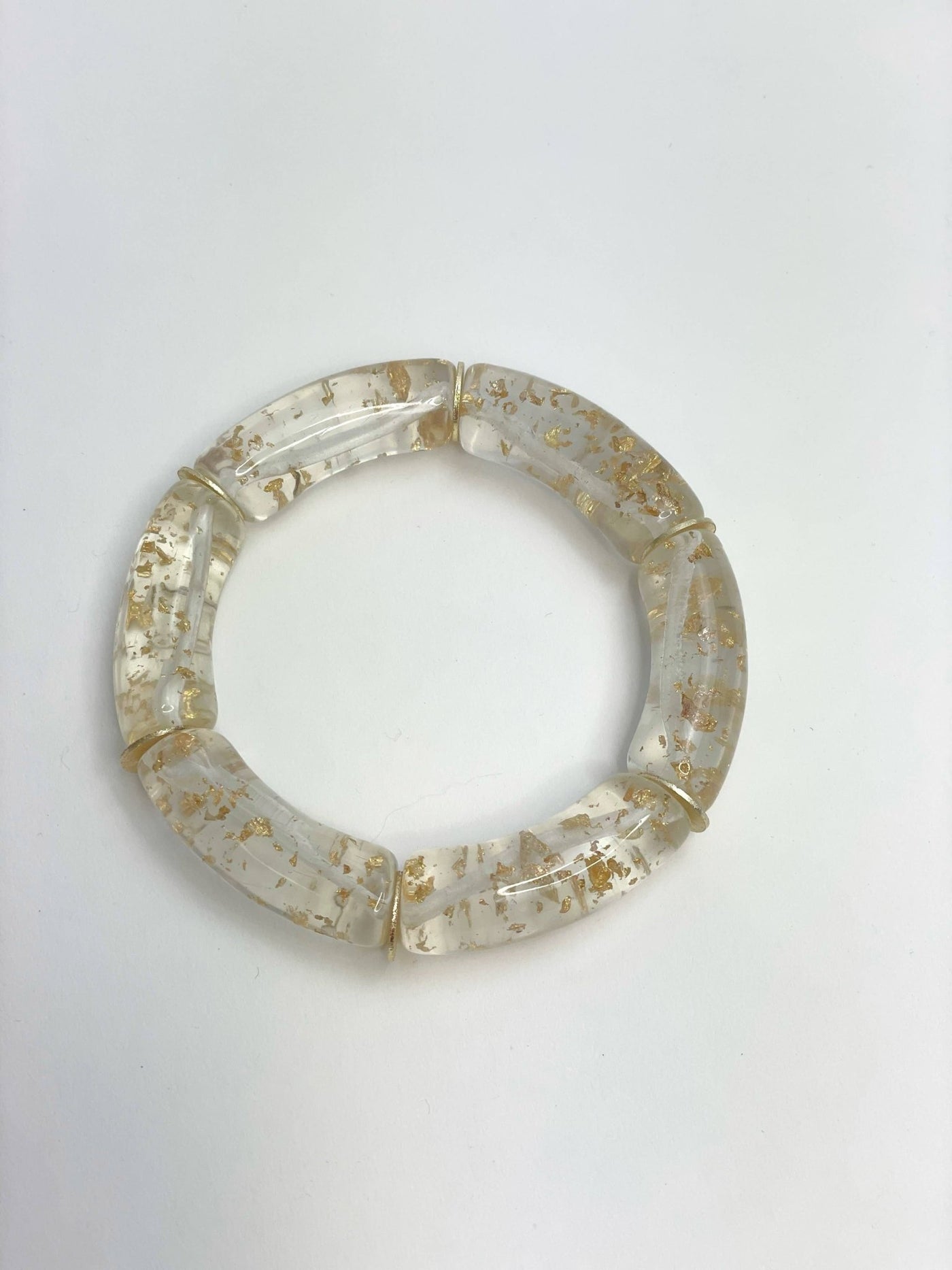 Candy Bracelets: Black with Gold Splatter - Mercantile213