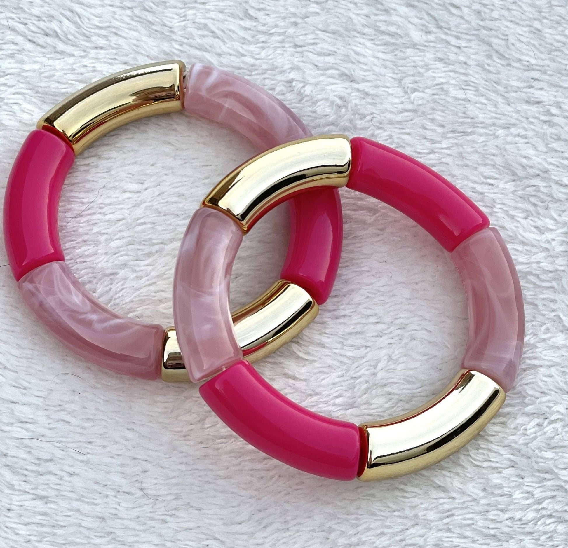 Candy Bracelets: Black with Gold Splatter - Mercantile213