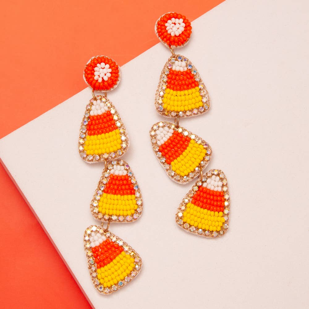 Candy Corn Earrings - Mercantile213