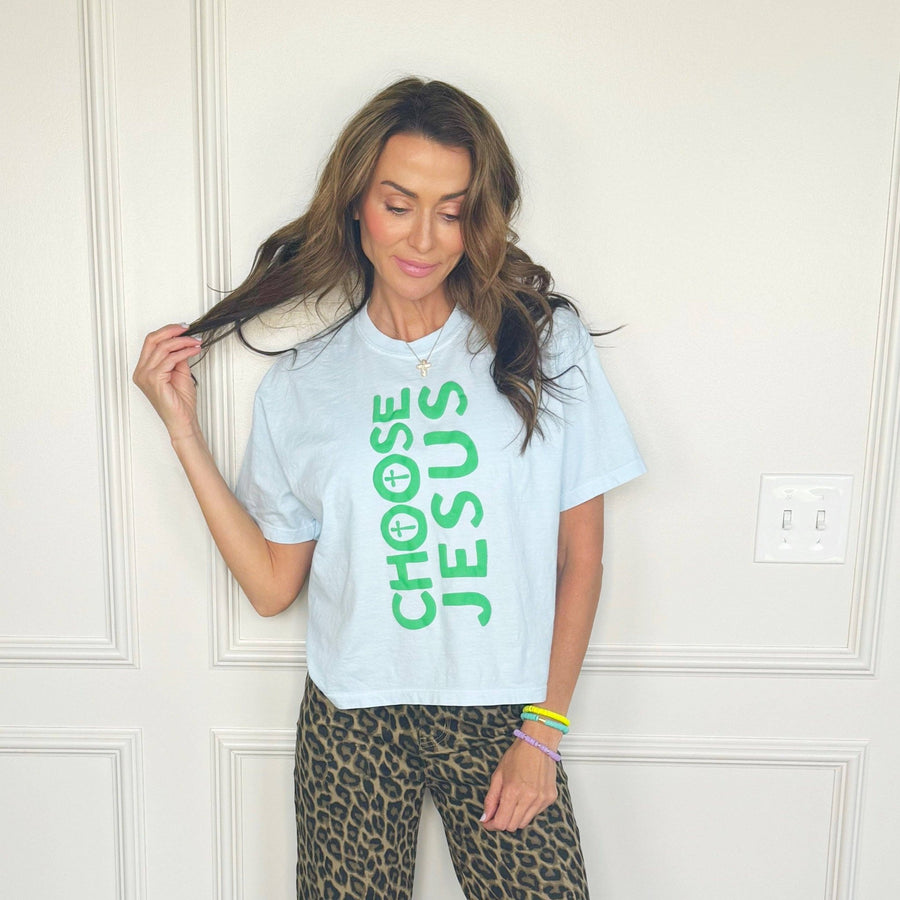 Choose Jesus Puff Crop Tee - Mercantile213