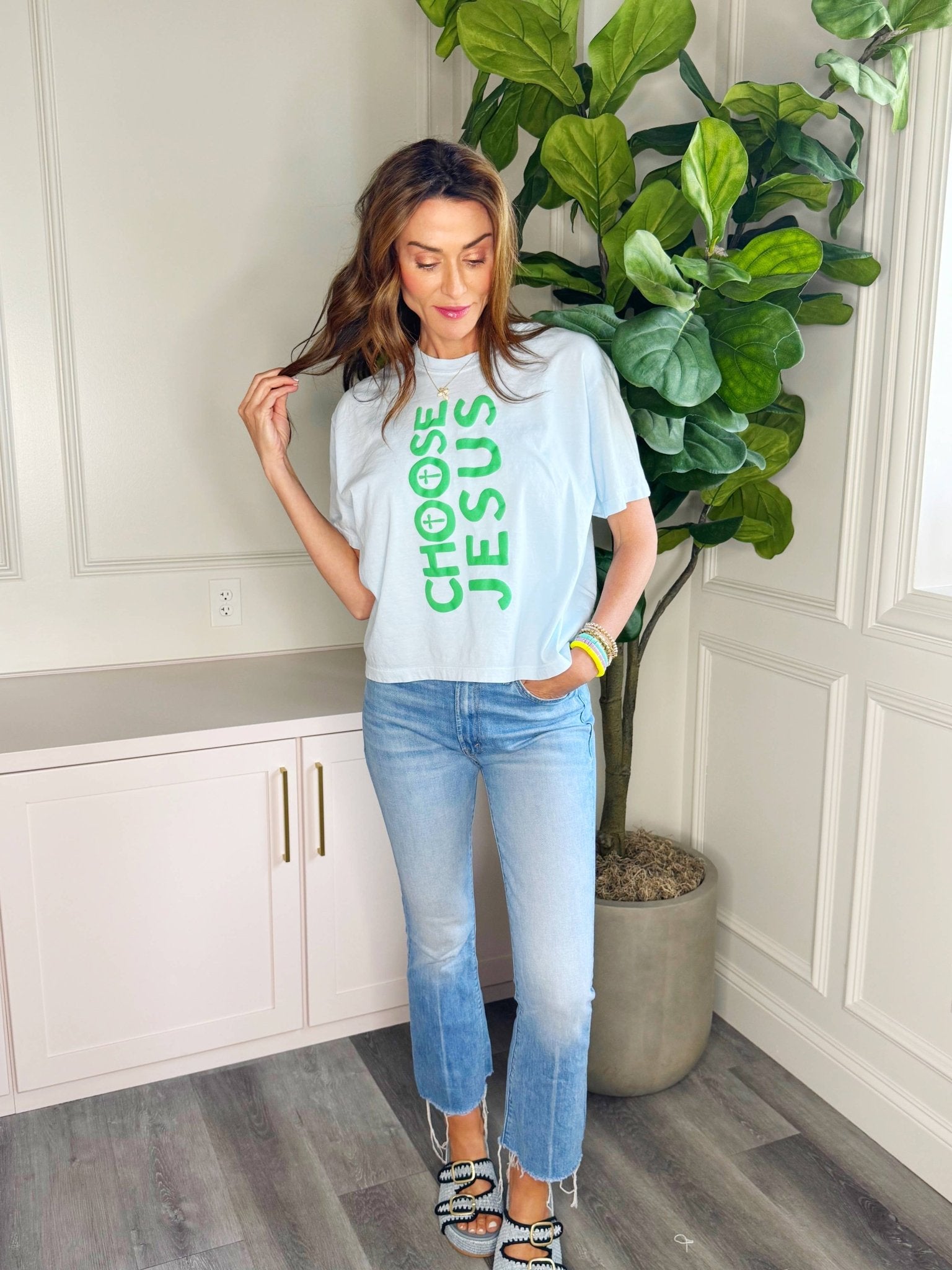 Choose Jesus Puff Crop Tee - Mercantile213