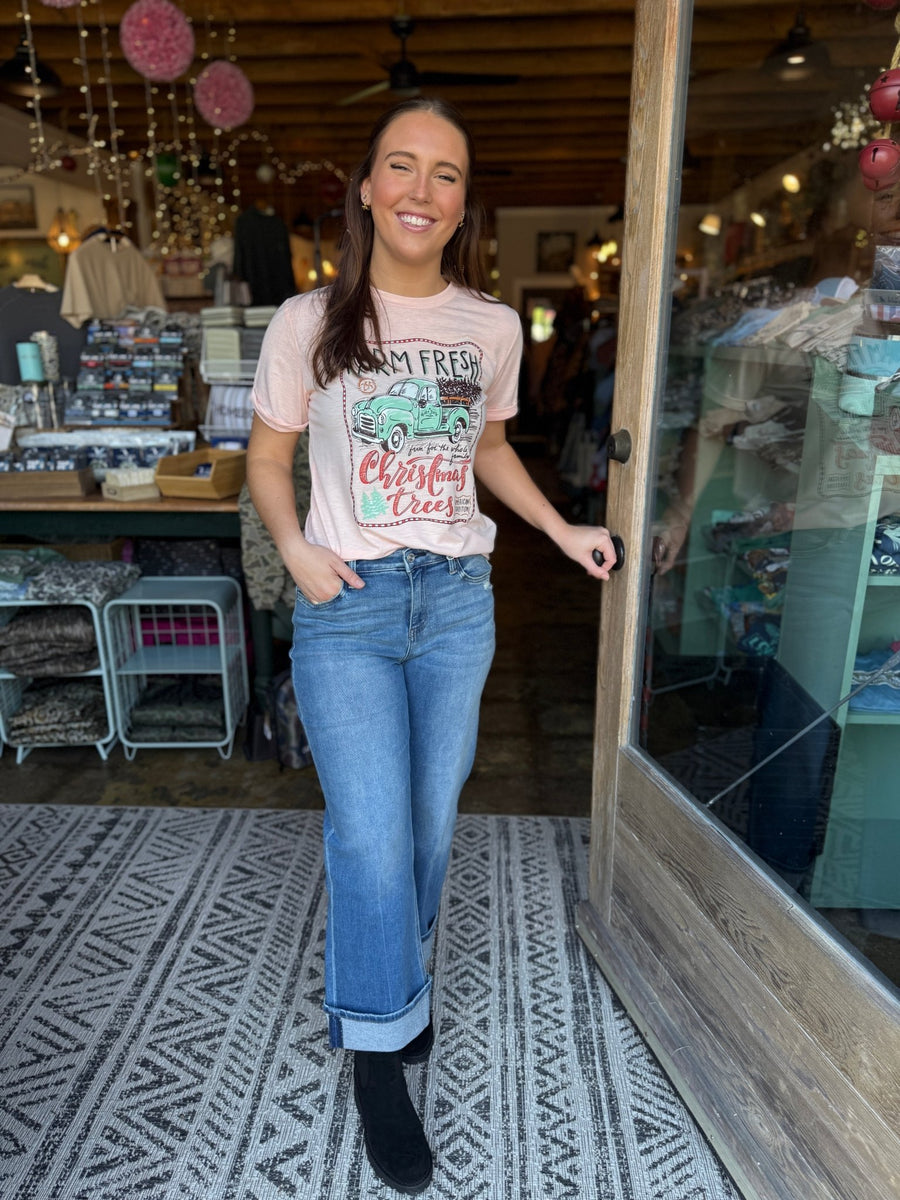 Christmas Trees Truck - Blush Pink - Mercantile213