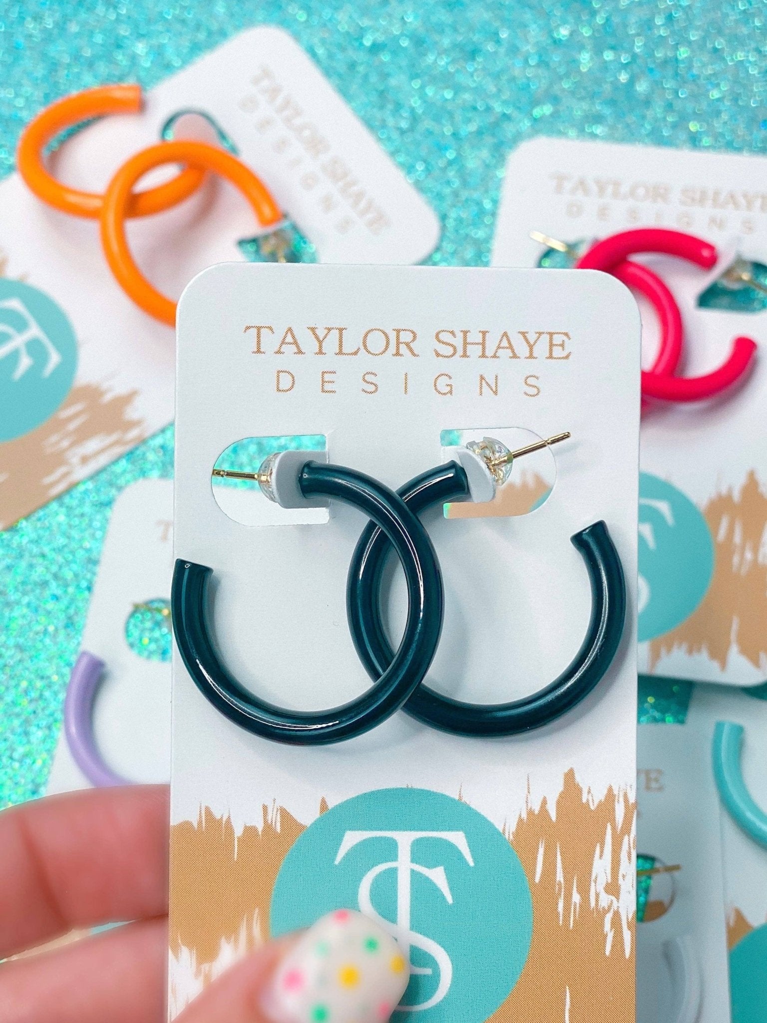 Colorful Enamel Hoops - Mercantile213