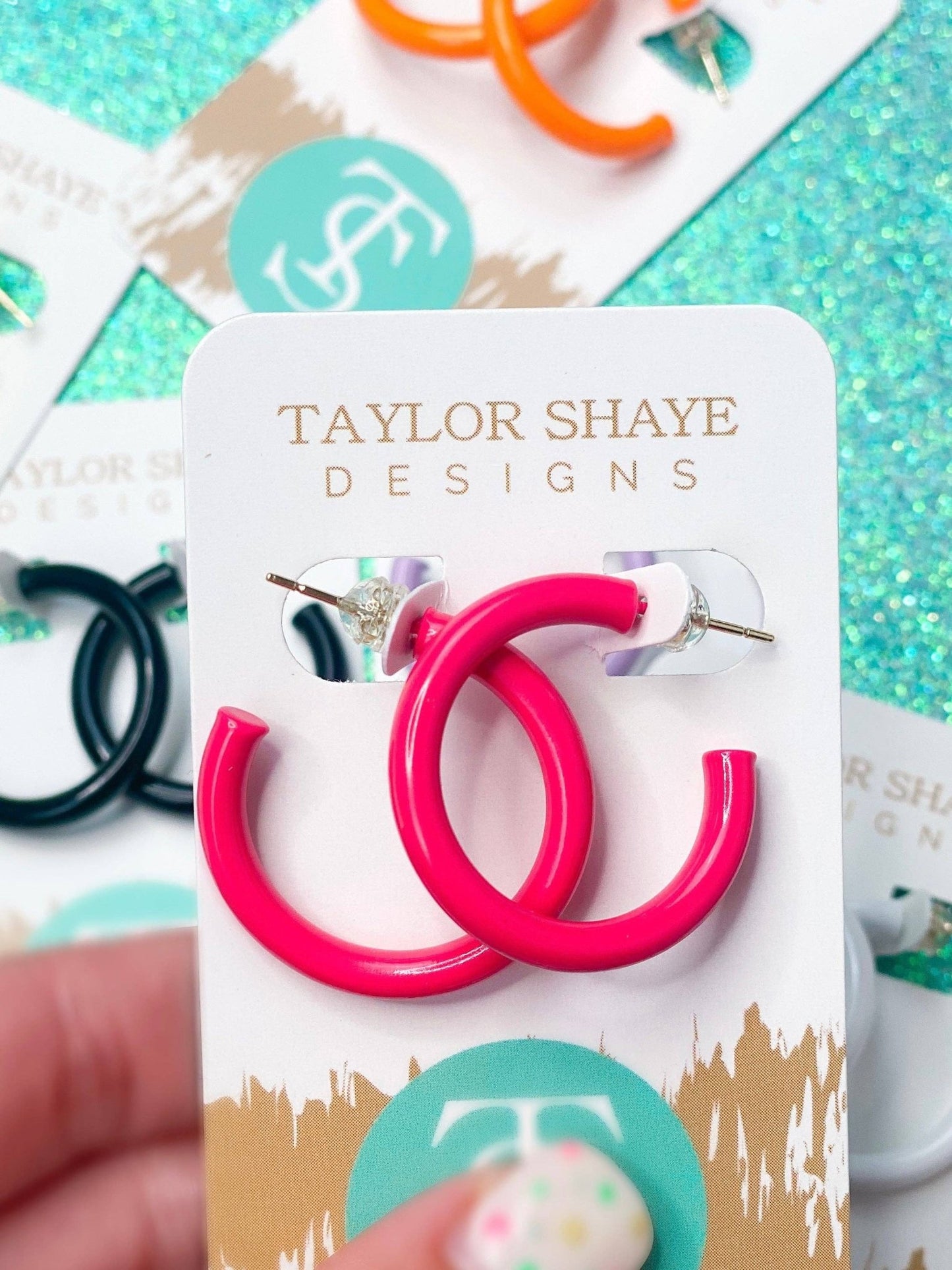 Colorful Enamel Hoops - Mercantile213