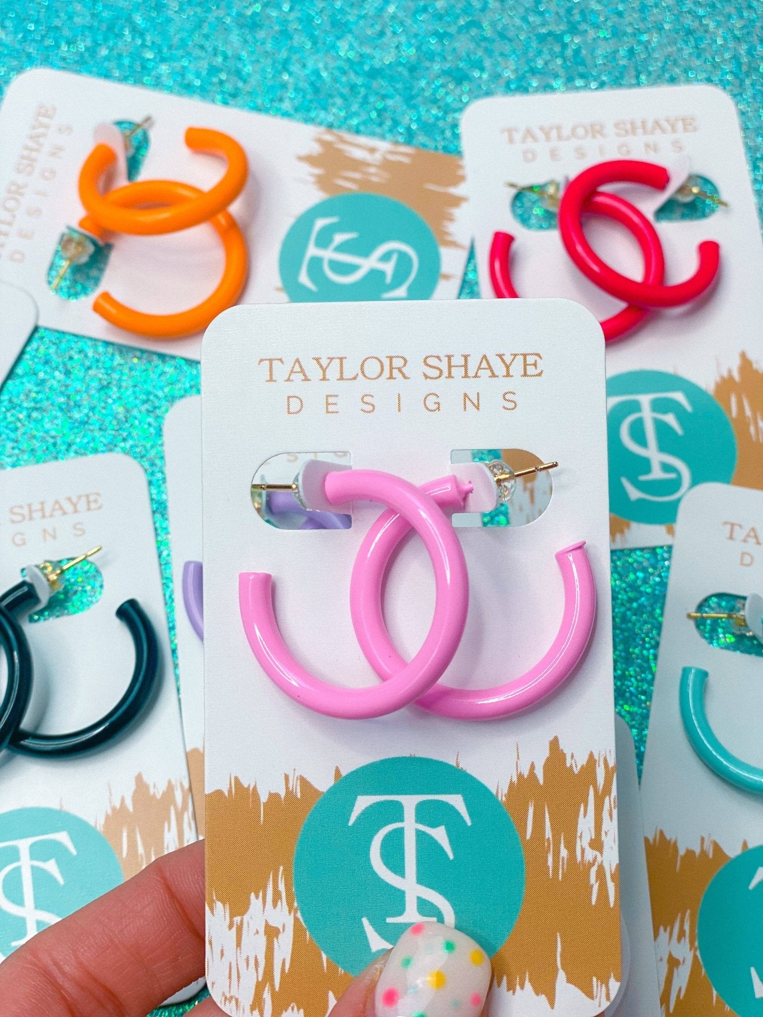 Colorful Enamel Hoops - Mercantile213