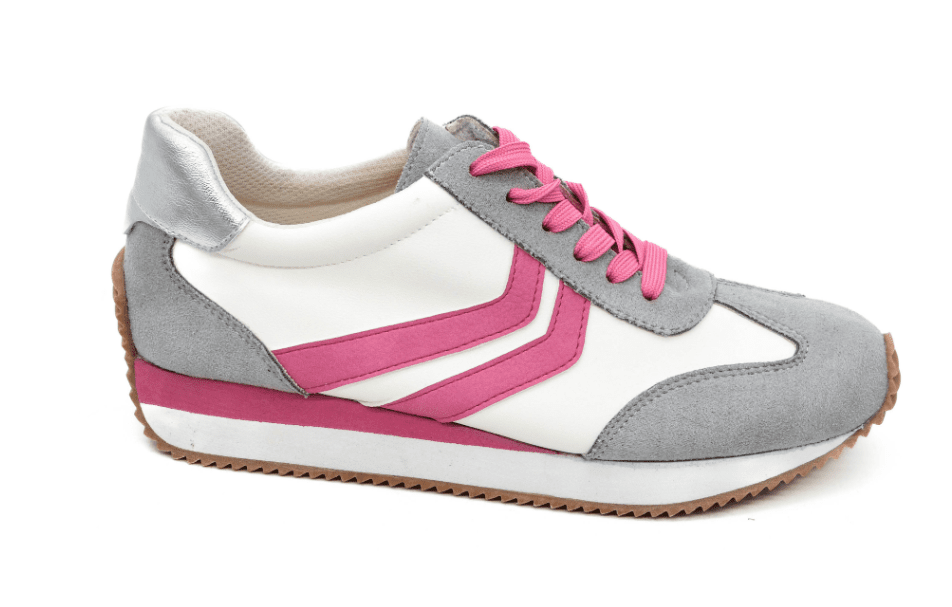 Corkys Kickoff Sneakers - Grey/Pink Combo - Mercantile213