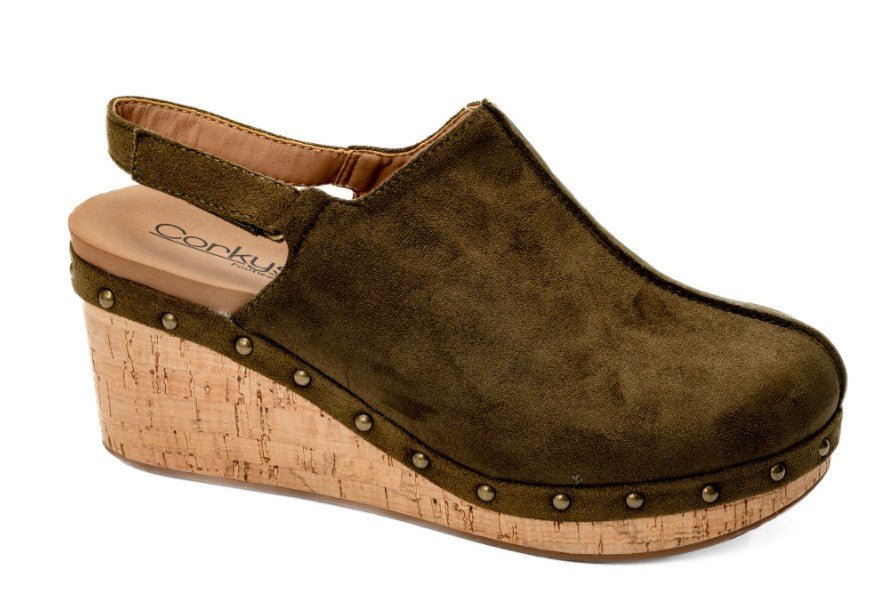 Corkys - Make Em Blush - Khaki Faux Suede - Mercantile213
