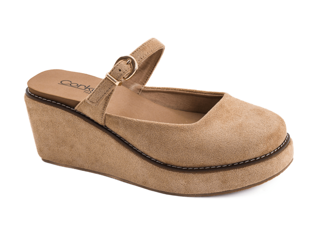 Corkys -Me Time- Camel Faux Suede - Mercantile213
