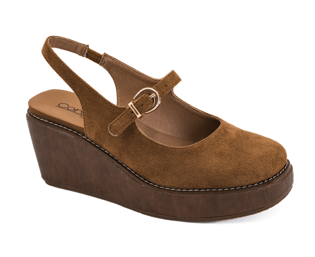 Corkys -Pity Party- Chestnut Faux Suede - Mercantile213