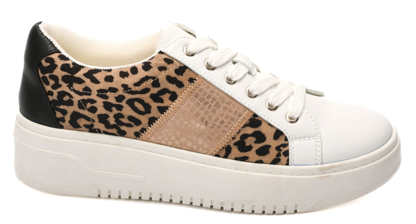 Corky's Wild One Sneakers - Tan Leopard - Mercantile213