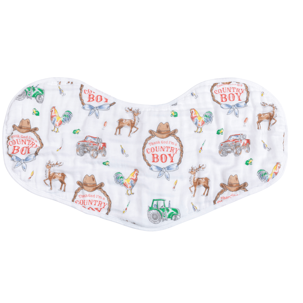 Country Boy 2 in 1 Burp Cloth and Bib Combo - Mercantile213