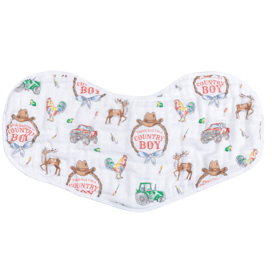 Country Boy 2 in 1 Burp Cloth and Bib Combo - Mercantile213