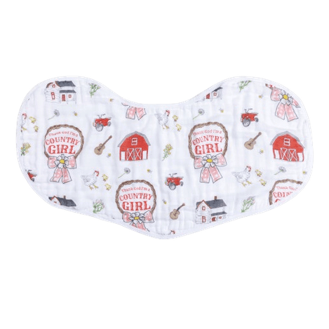 Country Girl 2 in 1 Burp Cloth and Bib Combo - Mercantile213